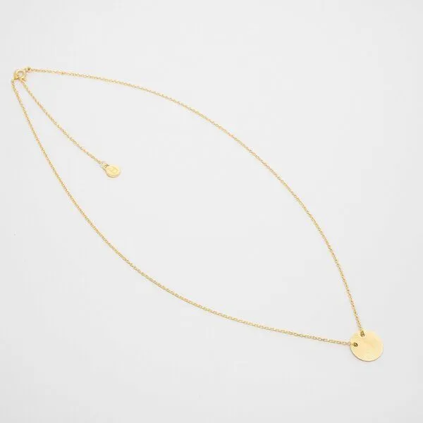 fejn jewelry fejn jewelry Kette 'satin disc', Gold, – Produktbild 1 von 2