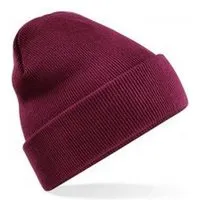 Beechfield Beechfield Damen/Herren Beanie Wintermütze Strickmütze Recycelt, Burgundy, – Produktbild 1 von 1
