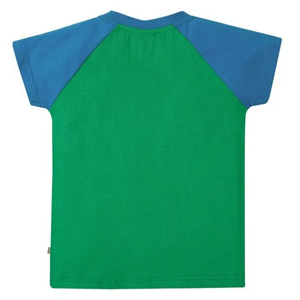 Frugi Frugi T-Shirt Papagei in grün-blau – Produktbild 3 von 3