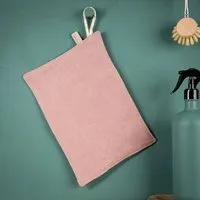 nahtur design nahtur-design Putzlappen 2-lagig aus Bioleinen und Baumwolle, Rosa, – Produktbild 1 von 1