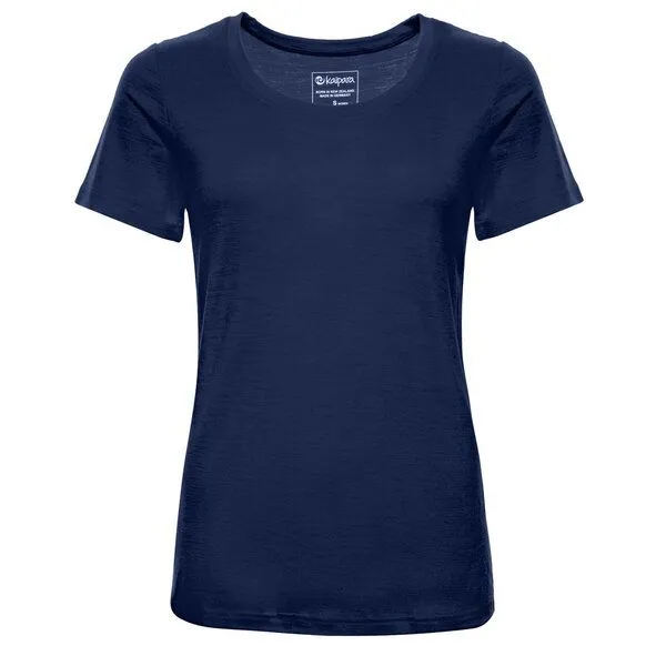 Kaipara - Merino Sportswear Kaipara - Merino Sportswear Merino Kurzarm Unterhemd Damen Regularfit 150 weiter Rundhals, Marine, – Produktbild 1 von 2