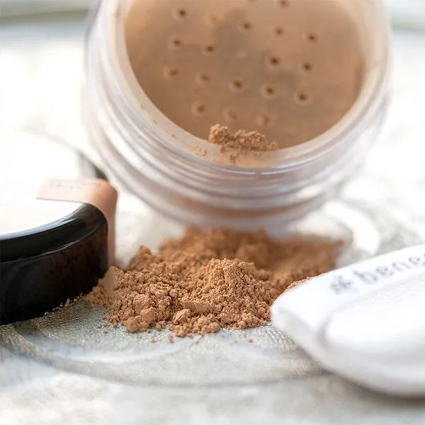 Benecos Benecos Naturkosmetik - Mineral Puder - talkfrei, Medium beige, – Produktbild 5 von 5