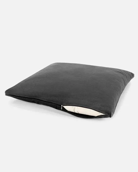 Lotuscrafts Lotuscrafts Meditationsmatte Zabuton Deluxe - Extra Dick - GOTS Zertifiziert, Schwarz, – Produktbild 2 von 4