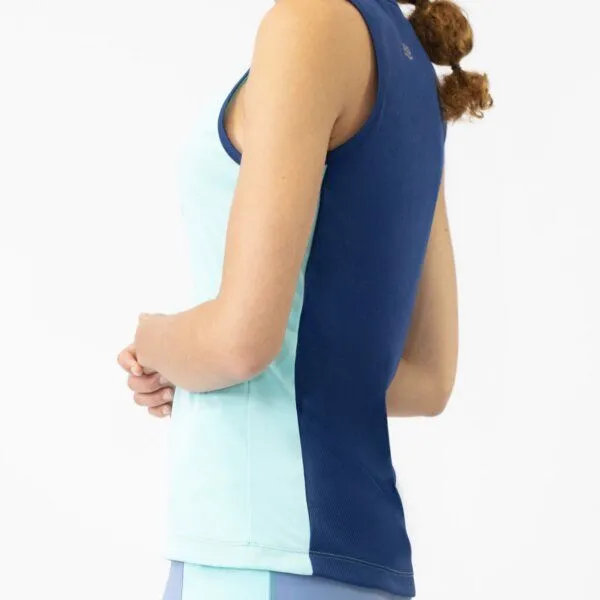TAO Sportswear TAO Sportswear Atmungsaktives Damen Lauftop Marina, Hellblau/dunkelblau, – Produktbild 3 von 3