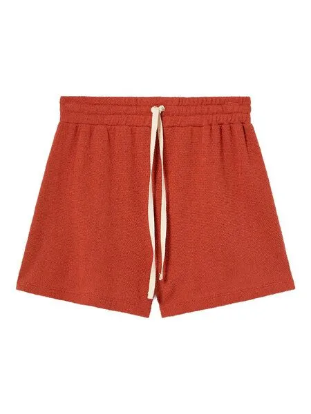 thinking mu thinking mu Shorts - Trash Sue - aus recyceltem Polyester & Baumwolle, Crimson (rot), – Produktbild 1 von 4