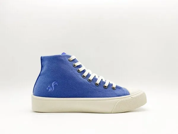 thies Veganer Sneaker "thies ® Natural Dye Cup Hi" aus Biobaumwolle, Indigo (blau), – Produktbild 2 von 4