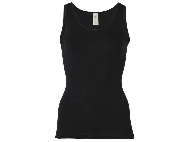 Engel natur Engel Natur Damen Unterhemd Wolle Seide schwarz 34/36, Schwarz, – Produktbild 1 von 2