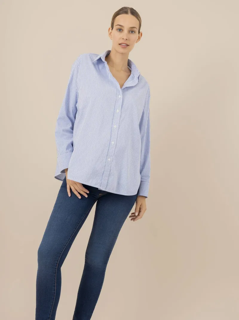 Envie De Fraise Slim-Fit-Jeans für die Schwangerschaft CLASSIC ENVIE DE FRAISE ohne Einsatz, Jeansblau, – Produktbild 1 von 2