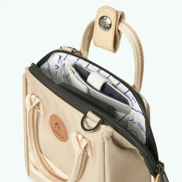 Cabaïa Cabaïa Umhängetasche Nano mit Vordertasche, Lobito (beige), – Produktbild 2 von 4