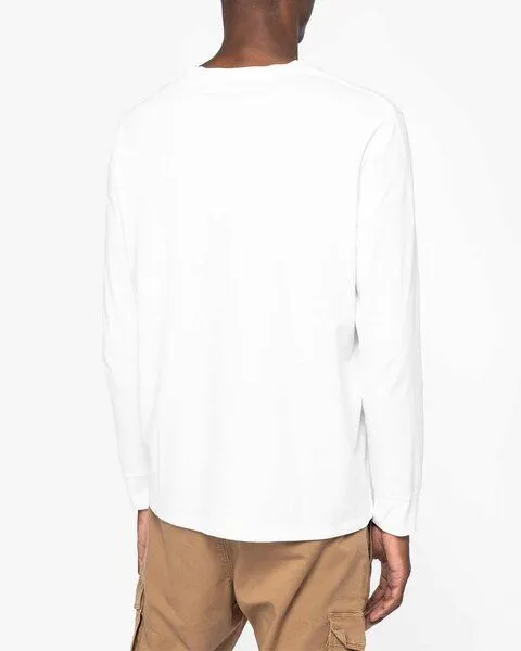 YTWOO YTWOO EcoSleeve Unisex Bio-Baumwolle Langarmshirt, Weiß, – Produktbild 4 von 4