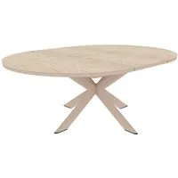 Gartentisch "Fellow" B 145/200 x T 145 x 75 cm, ausziehbar, Alu, Stahl, Sinterstein, sand – Produktbild 1 von 1