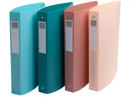 Exacompta 12 Exacompta Ringbücher "Skandi", DIN A4 Maxi, 4 Ringe, RB 40 mm, sortiert – Produktbild 1 von 1
