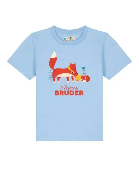 watabout.kids watabout.kids T-Shirt Kinder Fuchs Kleiner Bruder, Blue soul, – Produktbild 1 von 3