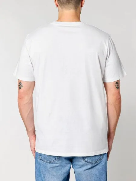 Human Family Human Family Bio Unisex Rundhals T-Shirt "Create - Change your view", Weiss, – Produktbild 2 von 3