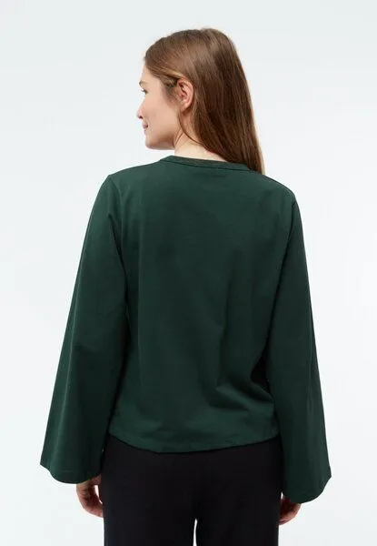 Givn Berlin Givn Berlin Longsleeve GBLACEY aus Bio-Baumwolle, Bottle green, – Produktbild 3 von 4
