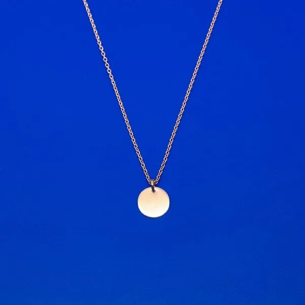 fejn jewelry fejn jewelry Kette 'shiny disc', Rotgold, – Produktbild 1 von 2
