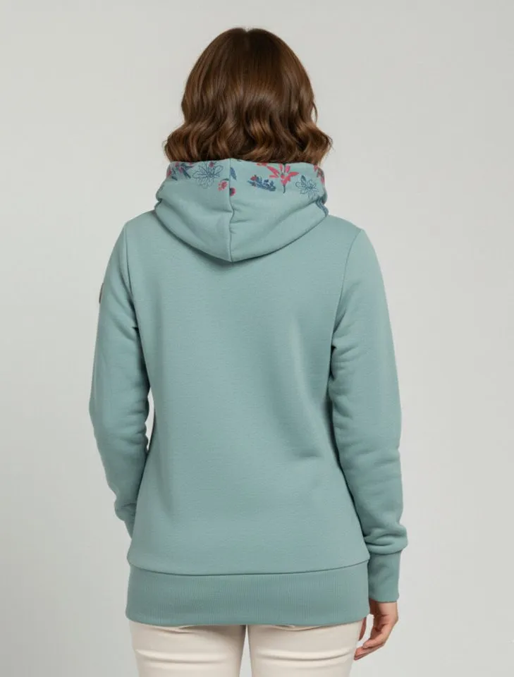 ragwear ragwear Sweatshirt ANGELLIKA FLOWERS O mit Kapuze, Grün, – Produktbild 3 von 3