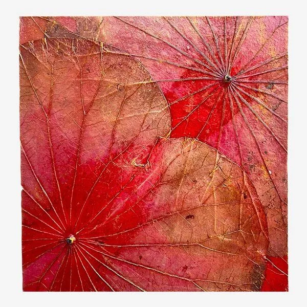 Der Lindwurm Der Lindwurm Lotuswandbild ca. 30x 30cm, Rot, – Produktbild 1 von 2