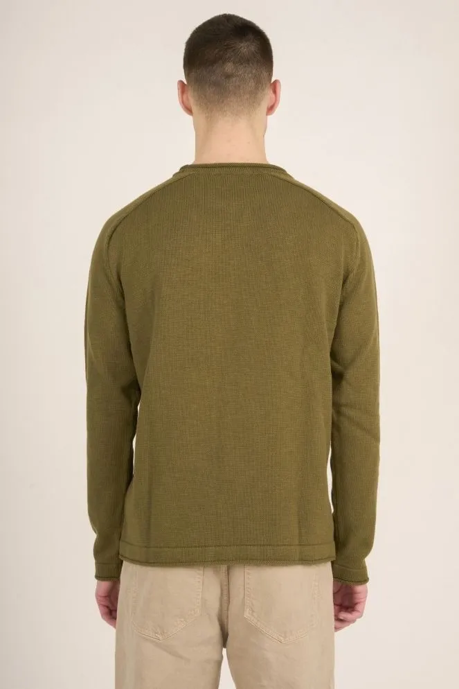 KnowledgeCotton Apparel KnowledgeCotton Apparel Sweater Olivgrün - Größe XL, Dunkelgrün, – Produktbild 3 von 5