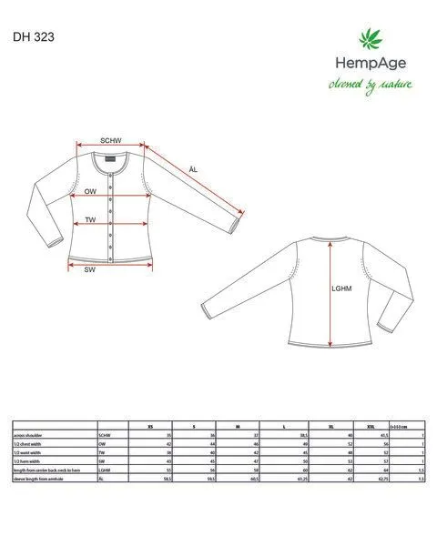 HempAge HempAge Damen Cardigan Carina, Mocca, – Produktbild 1 von 4