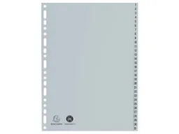 Exacompta Exacompta Register aus Recyclingkunststoff 31-teilig, DIN A4 – Produktbild 1 von 1