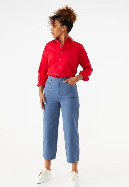 Givn Berlin Givn Berlin Hose GBAURELIA aus Bio-Baumwolle - Steel Blue, Blau, – Produktbild 2 von 4