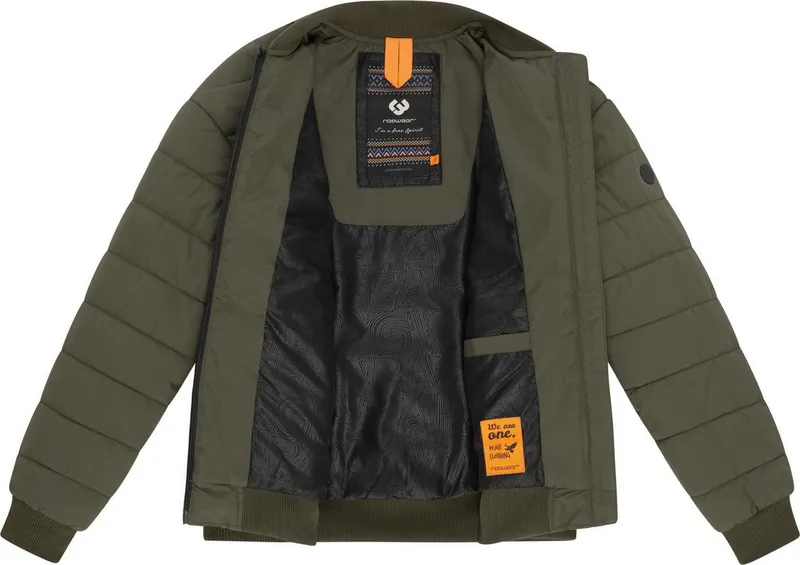 ragwear ragwear Bomberjacke Bombina Wasserdichte Damen Winterjacke im Oversized-Look, Grün, – Produktbild 1 von 5