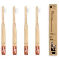 Hydrophil HYDROPHIL Kinder Zahnbürste aus Bambus |Pack | extra weich | rot – Produktbild 1 von 1