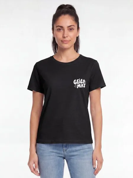 watapparel watapparel T-Shirt Frauen Geilomat, Black, – Produktbild 3 von 4