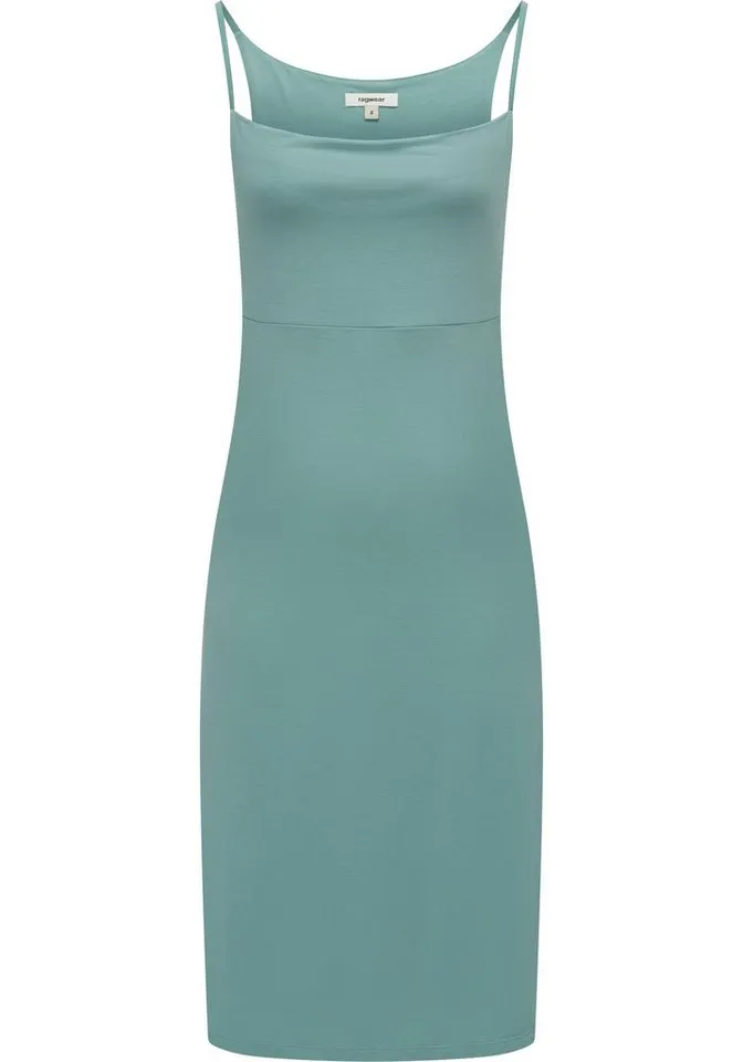 ragwear ragwear Sommerkleid Saturia Knielanges, leichtes Midikleid, Blau, – Produktbild 1 von 2