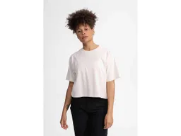 MELA MELA Bio-Damen-T-Shirt "DESNA" mit Rundhalsausschnitt, cream melange, Gr. M – Produktbild 1 von 1