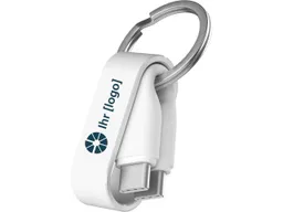 VONMÄHLEN VONMÄHLEN USB-C-Ladekabel 'ZWEINS C' inkl. 4-farbigem Aufdruck, weiß – Produktbild 1 von 1