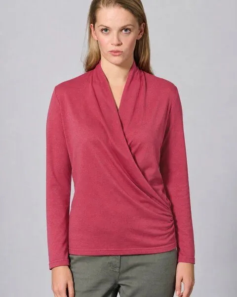 HempAge HempAge Langarmshirt Hanf/Biobaumwolle, Barolo(rot), – Produktbild 1 von 3