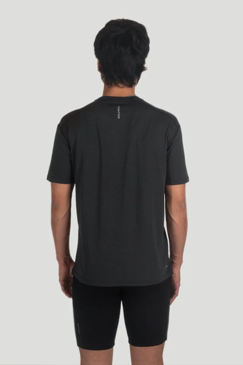 Boldwill Boldwill Herren vegan T-Shirt In Graphitgrau, Grau, – Produktbild 1 von 2