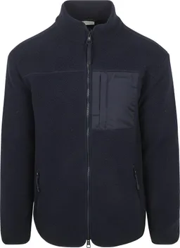 KnowledgeCotton Apparel Knowledge Cotton Apparel Strickjacke Fleece Marine - Größe L – Produktbild 1 von 1