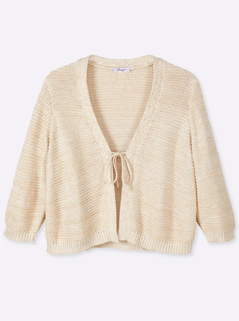 sheego Cardigan, Champagner-goldfarben, – Produktbild 1 von 2