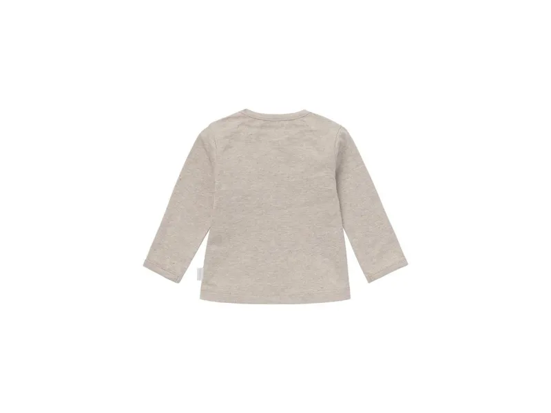 Noppies Langarmshirt Hester taupe melange Gr. 62, Natur, braun, – Produktbild 2 von 2