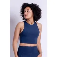 Girlfriend Collective Girlfriend Collective Damen Yoga-BH-Top „Dylan" aus recycelten Plastikflaschen, Mitternachtsblau, – Produktbild 1 von 1