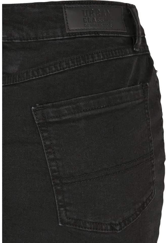 Urban Classics Urban Classics Maxirock Urban Classics Ladies Organic Stretch Denim Mini Skirt (1-tlg), Schwarz, – Produktbild 4 von 5