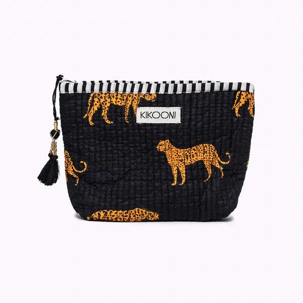 KIKOONI KIKOONI Geldbörsen | kleine Taschen | Passtasche "Mini Traveler", Black leopard, – Produktbild 1 von 4