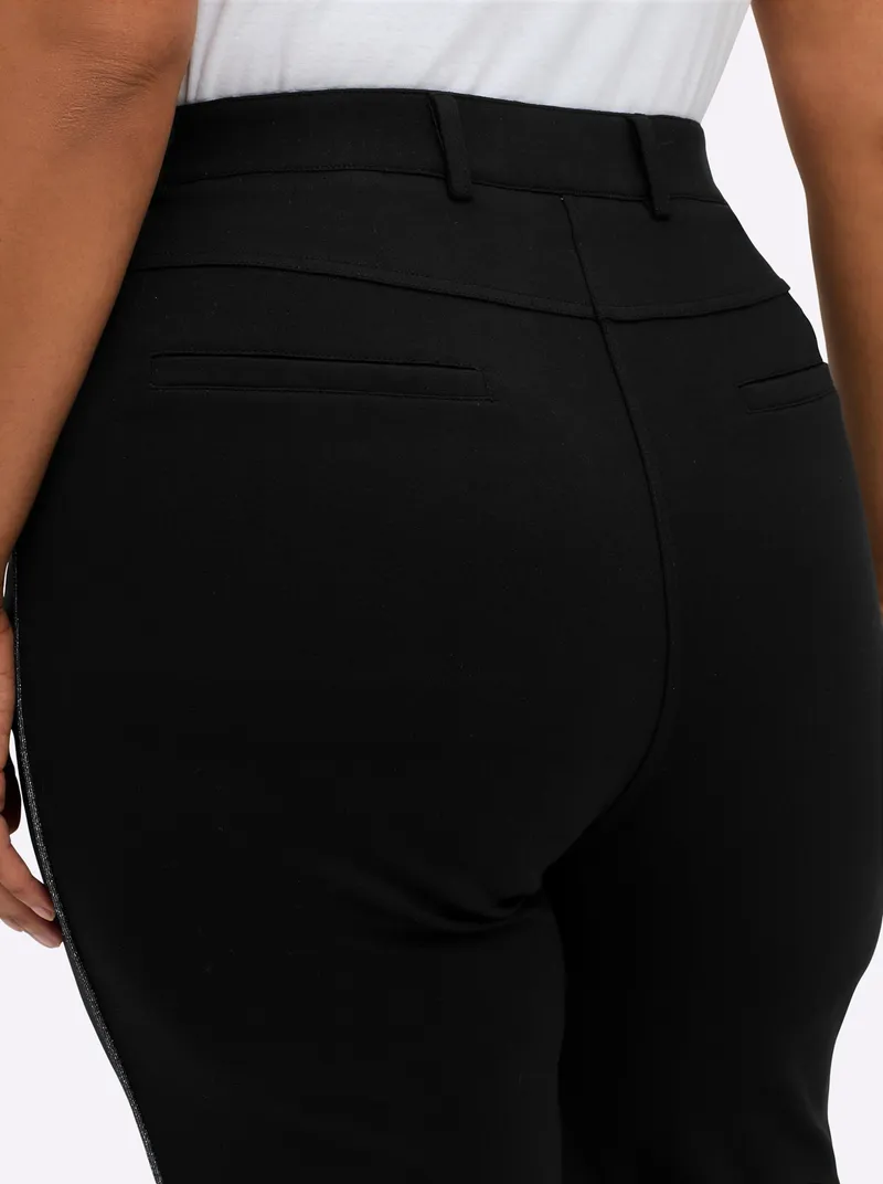 sheego Bootcuthose schwarz, Schwarz, – Produktbild 2 von 2
