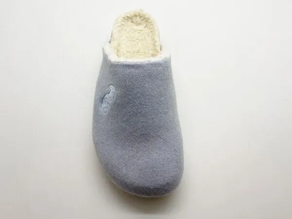 thies Veganer "thies ® Organic Bio Clog" aus zertifizierter Biobaumwolle, Light blue (hellblau), – Produktbild 4 von 4