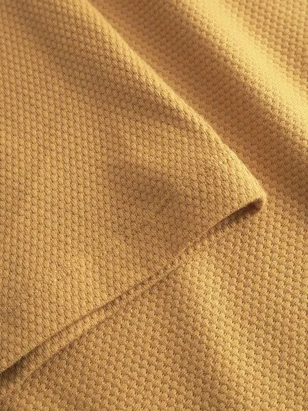 Rotholz Rotholz Herren Waffel T-Shirt aus Bio-Baumwolle, Mustard yellow (gelb), – Produktbild 2 von 2