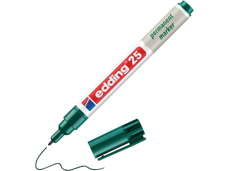 Edding Edding Permanentmarker "25 EcoLine", Grün, – Produktbild 1 von 2
