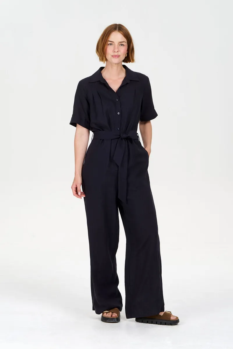 KOMODO KOMODO Damen vegan Jumpsuit Amarie Navy, Extra dunkelblau, – Produktbild 1 von 1