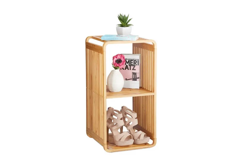 RELAXDAYS RELAXDAYS Badregal Bambus Regal mit Ablagen, 3-tlg., 3, Braun, – Produktbild 1 von 5