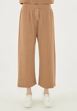 ORGANICATION ORGANICATION Gerippte Strickhose aus TENCEL Lyocell – Produktbild 1 von 1