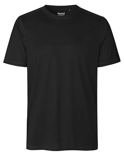 Neutral Neutral® Unisex T-Shirt Sportshirt Laufshirt Bodyfit Körpernah Schnell trocknend von Neutral RPet Recycling Polyester, Schwarz, – Produktbild 2 von 4