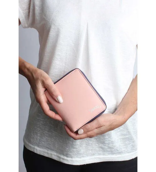 Vargu Vargu Echtleder Geldbörse WENS 1-A, Light pink - purple, – Produktbild 3 von 4
