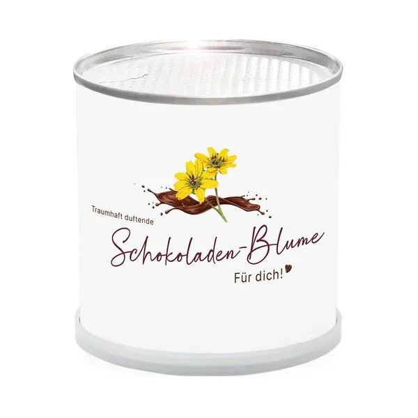 MacFlowers MacFlowers Pflanze in der Dose leichtes Anzuchtset mit Schokoladenblume Für Dich! – Produktbild 1 von 2